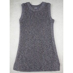 Ella Moss Marge Sleeveless Sweater Womens L Multicolor Chunky Knit Boho